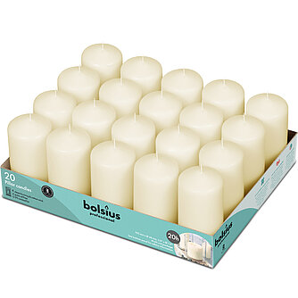Bolsius Stumpenkerzen 100/48 mm (20er Pack) Artikelvorschau Stumpenkerzen 100/48 mm (20er Pack)