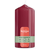 Special Essentials Ultra Gloss Stumpenkerze in der Farbe Samtrot mit den Maßen 13x6,8 cm (H/DM)