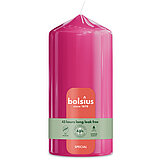 Special Essentials Ultra Gloss Stumpenkerze in der Farbe Fuchsia mit den Maßen 13x6,8 cm (H/DM)