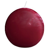 Special Essentials Ultra Gloss Kugelkerze in der Farbe Samtrot mit den Maßen 13x6,8 cm (H/DM)