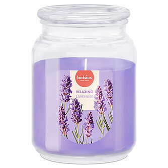 Artikelvorschau Bolsius: True Scents Duftglas mit Deckel 135/100mm - Lavendel (1 Stück)