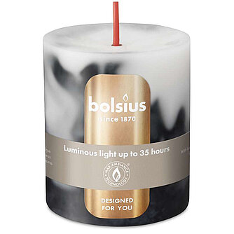 Bolsius Bolsius: Stumpenkerze Marble Kollektion 80/68mm - Onyx schwarz (1 Stück) Artikelvorschau Bolsius: Stumpenkerze Marble Kollektion 80/68mm - Onyx schwarz (1 Stück)