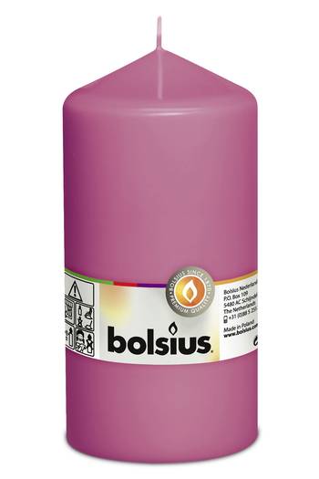 Bolsius: Stumpenkerze 150/78 (8 Stück) - fuchsia