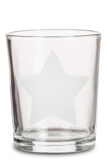 Teelichthalter STAR - 8 x 7 cm (1 Stück) - white
