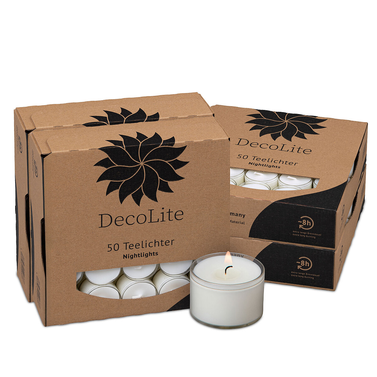 DecoLite Teelichter "Nightlights" 8h