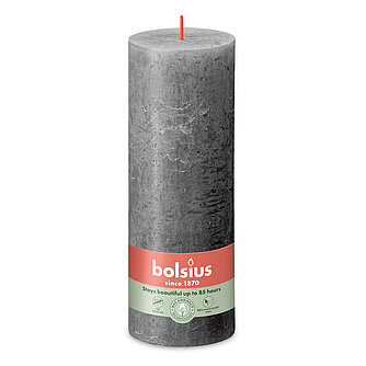 Artikelvorschau Rustik Stumpenkerzen 190/68 mm - Stürmisches Grau (1 Stück)