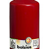 1 Stumpenkerze von Bolsius in der Größe 20x9,8cm in der Farbe rot.