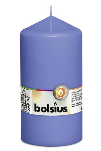 Bolsius: Stumpenkerze 150/78 (8 Stück) - kornblumenblau