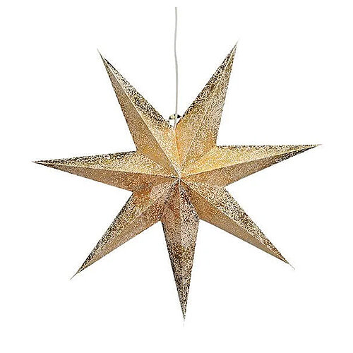 2 Goldene Papierstern-Lampenschirme – Hohler Origami-Stern, 45 Cm, Für Weihnachtsdeko, Hochzeit, Party-Beleuchtung