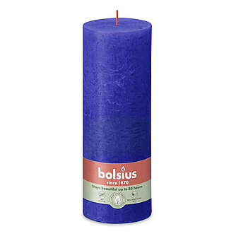 Artikelvorschau Rustik Stumpenkerzen 190/68 mm - Majorelle Blau (1 Stück)