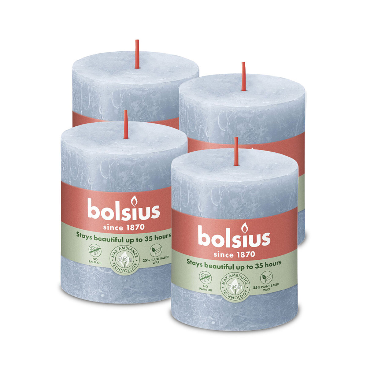 Bolsius Rustik Stumpenkerze 80/68mm