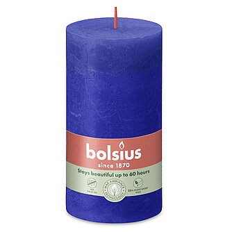 Artikelvorschau Rustik Stumpenkerzen 130/68 mm - Majorelle Blau (1 Stück)