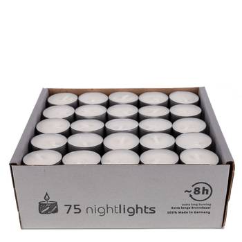 Wenzel: Teelichter Nightlights Alu (75er Pack)