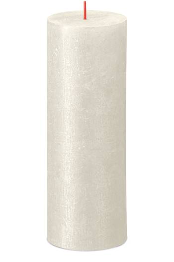 Rustik Stumpenkerzen Shimmer 190/68 mm - Elfenbein (1 Stück)
