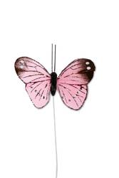 Steingaesser Feder Schmetterling 5 cm (12 Stück)