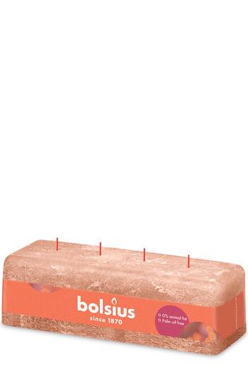 Bolsius: Rustik Shine 4-Docht Kerze - Cremiges Karamell (2 Stück)