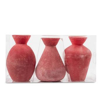 Sandra Rich - Vintage Vasen 105/70 mm - burgunder (3er Set)