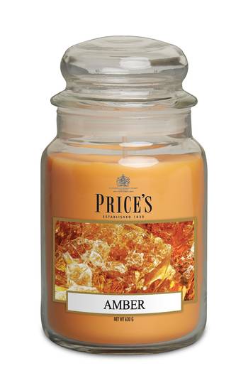Prices Candles Apothekerglas 630g - Amber (1 Stück)