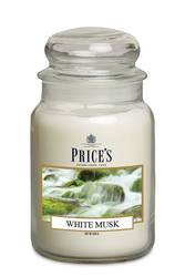 Prices Candles Apothekerglas 630g - White Musk (1 Stück)