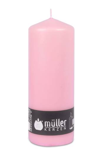 Müller: Stumpenkerzen 180/68 mm - rosa (1 Stück)