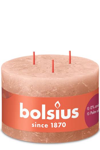 Bolsius: Rustik Shine 3-Docht Kerze (1 Stück) - Cremiges Karamell