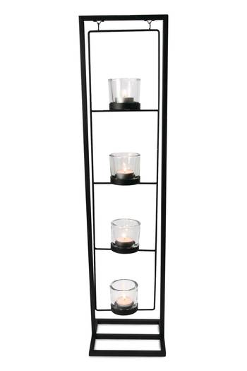 Arti Casa: Kerzenhalter Swing 70 x 17,5 cm - schwarz (1 Stück)