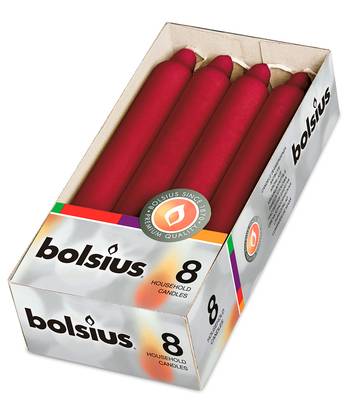 Bolsius: Haushaltskerzen 180/21,3 mm (8er Box) - atrot