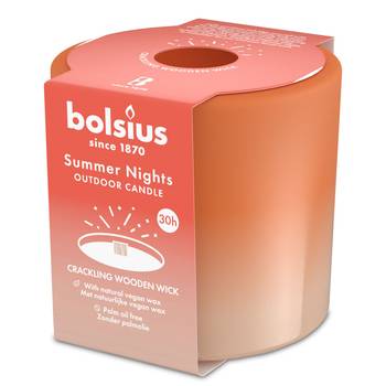 Bolsius: Summer Nights Outdoor-Kerze 80/90mm - elfenbein (1 Stück)