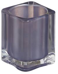 Bolsius: Teelichthalter eckig 76/55 mm (1 Stück) - taubenblau