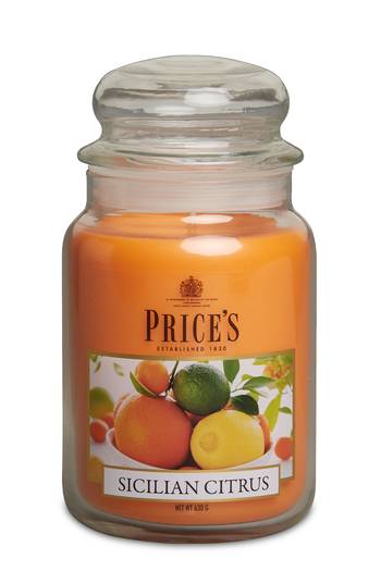 Prices Candles Apothekerglas 630g - Sicilian Citrus (1 Stück)