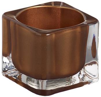 Bolsius: Teelichthalter eckig 40/55 mm (1 Stück) - Kupfer