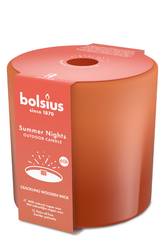 Bolsius: Summer Nights Outdoor-Kerze 120/126mm - terracotta (1 Stück)