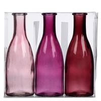 BOTTLE - 3 große Flaschen - pink