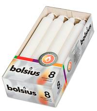 Bolsius: Haushaltskerzen 180/21,3 mm (8er Box) - weiß